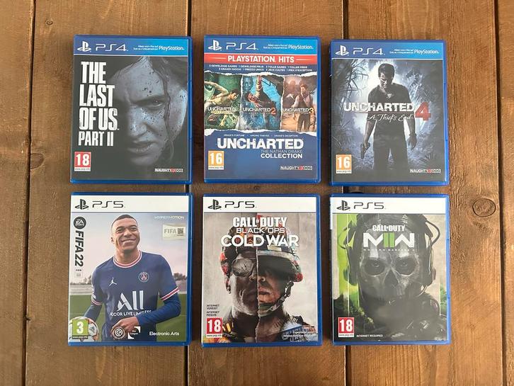 PS4/PS5 Games - The Last of Us, Uncharted, COD, FIFA, Spelcomputers en Games, Games | Sony PlayStation 4, Zo goed als nieuw, Avontuur en Actie