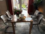Eettafel met 4 stoelen - Gratis ophalen!, Huis en Inrichting, Tafels | Eettafels, Gebruikt, 100 tot 150 cm, Ophalen of Verzenden