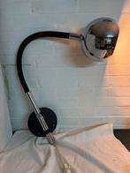 Vintage wandlamp jaren 60, chrome bol, Ophalen, Zo goed als nieuw, Metaal