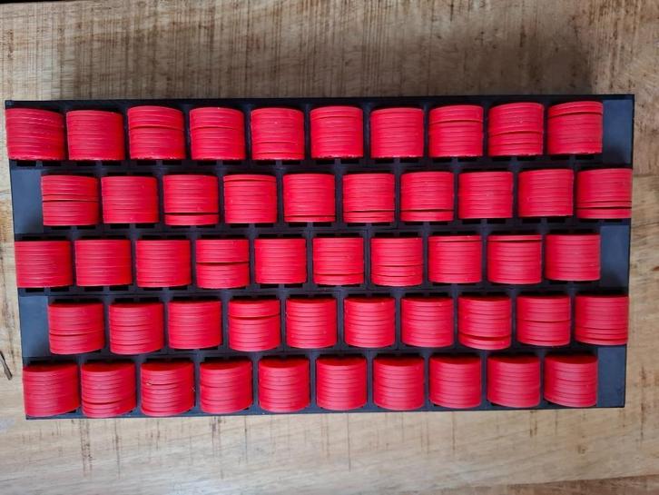 500 consumptiemunten met telbak ,neutraal ,consumptie munten, Hobby en Vrije tijd, Overige Hobby en Vrije tijd, Gebruikt, Ophalen of Verzenden