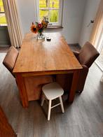 Teak houten tafel, Huis en Inrichting, Ophalen, Zo goed als nieuw