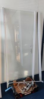 Glazen douchedeur en mengkraan, Ophalen, Gebruikt