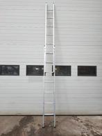 2-delige aluminium uitschuif ladder 244-400cm, Doe-het-zelf en Verbouw, Ladder, Gebruikt, Opvouwbaar of Inschuifbaar, 4 meter of meer