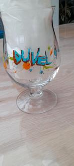 Duvel bierglas Yan Sorgi 2014, Ophalen of Verzenden, Zo goed als nieuw, Glas of Glazen, Duvel