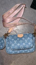 Blauw roze tas!, Verzenden, Zo goed als nieuw, Blauw, Leer