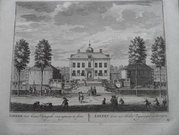 64 Loenen aan de Vecht Heer van Loenen Kopgravure 1719 beschikbaar voor biedingen