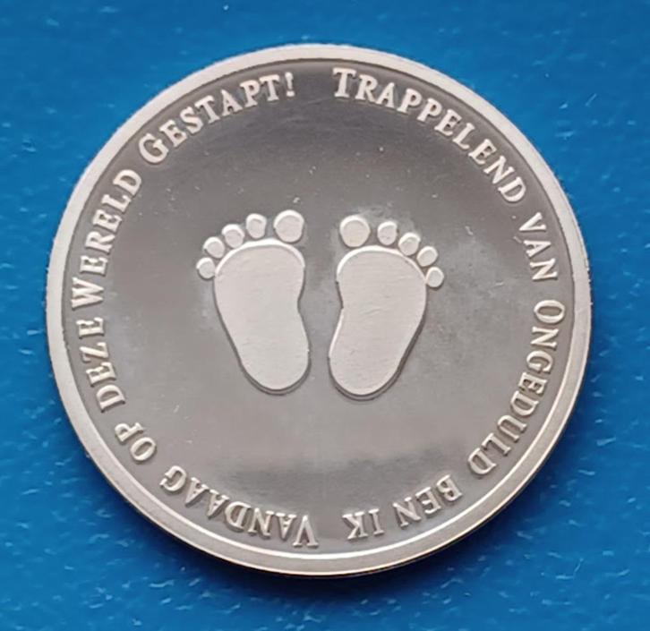 Geboortepenning 2002-2023, Postzegels en Munten, Penningen en Medailles, Overige materialen, Nederland, Verzenden