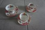 Royal Albert Lady Carlyle 3 kop en schotels  Bone China, Ophalen, Zo goed als nieuw, Porselein, Kop en/of schotel