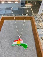 925 Zilveren Koerdistan Hanger & Ketting, Ophalen of Verzenden, Nieuw, Goud, Overige voorstellingen