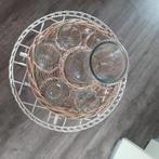 Vinted brocante Glazenset met dienblad, Ophalen, Zo goed als nieuw