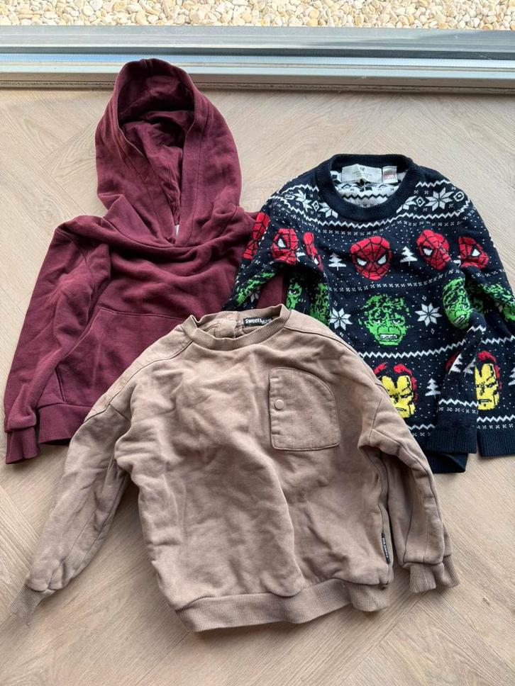 3x trui maat 98/104 | Marvel & basics | H&M, Sweet Petite, Kinderen en Baby's, Kinderkleding | Kinder-kledingpakketten, Gebruikt