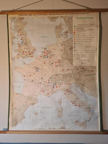 Euratom Kaart van Europese gemeenschap: de kerninstallaties beschikbaar voor biedingen