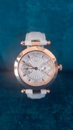 GUESS DAMES HORLOGE, met witte lederen band., Leer, Staal, Guess, Polshorloge