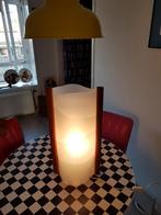 Slamp italy desing lamp vintage 90s space age stijl, Huis en Inrichting, Lampen | Tafellampen, Desing, Gebruikt, Hout, 50 tot 75 cm