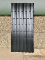 Stalen dakpanplaat zwart voor € 9,50 per m² exclusief btw., Doe-het-zelf en Verbouw, Dakpannen en Dakbedekking, Ophalen, Steen of Klei