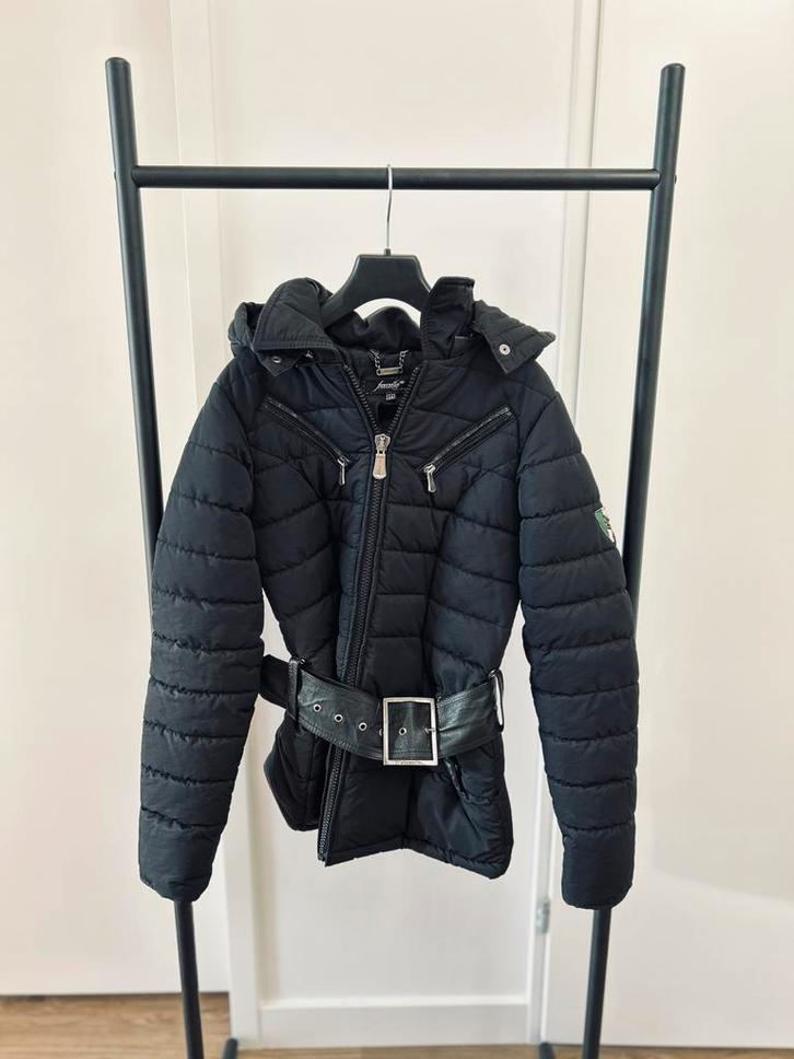 Froccella Winterjas Maat 38/XS - Lederen Accenten, Kleding | Dames, Jassen | Winter, Zo goed als nieuw, Maat 34 (XS) of kleiner