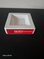 Vintage Vierkante Witte Asbak Roxy - 13x13 cm, Ophalen of Verzenden, Zo goed als nieuw, Asbak
