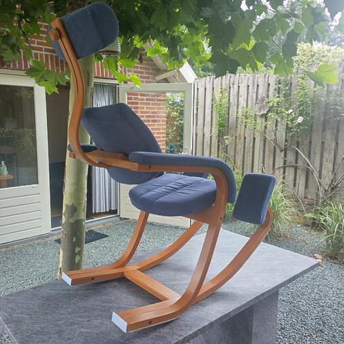 Stokke Varier Duo Balans - In top staat, Huis en Inrichting, Fauteuils, Zo goed als nieuw, Hout, Stof, 50 tot 75 cm, 100 tot 125 cm