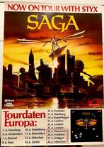SAGA en STYX European Tour 1980. Concert Poster, Ophalen of Verzenden, Poster, Artwork of Schilderij, Zo goed als nieuw