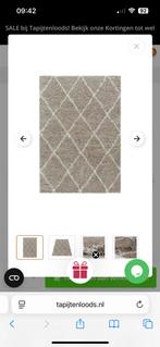 Pelush zand wit ruit vloerkleed hoogpolig 160-230, Ophalen, 150 tot 200 cm, Wit, 200 cm of meer