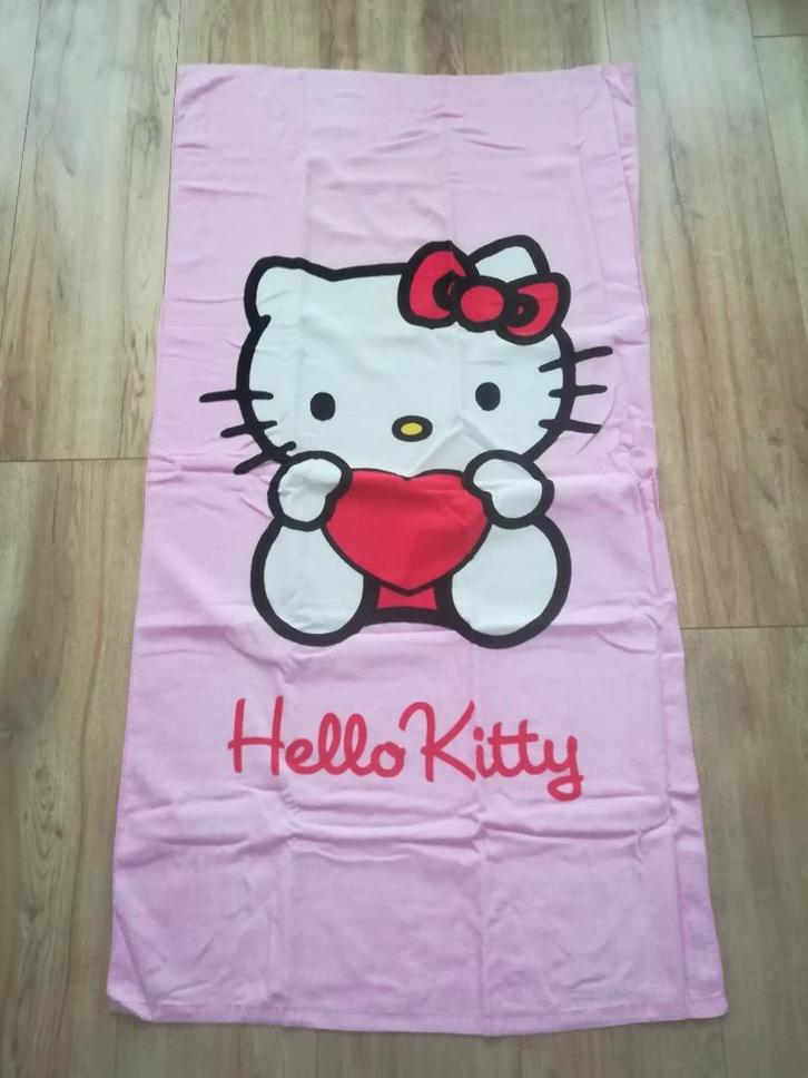 Hello Kitty handdoek, Huis en Inrichting, Badkamer | Badtextiel en Accessoires, Nieuw, Handdoek, Roze, Ophalen of Verzenden