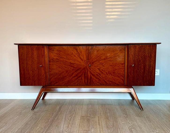 Vintage dressoir | mahonie | zeer luxe!, Huis en Inrichting, Kasten | Dressoirs, Gebruikt, 150 tot 200 cm, 25 tot 50 cm, Met lade(s)