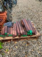 Hardhouten piketpaaltjes 6 x 6 x 75 cm, Tuin en Terras, Palen, Balken en Planken, Ophalen, Palen, Nieuw, Hardhout