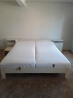 Auping Auronde 180  200 met achterwand., Huis en Inrichting, Slaapkamer | Bedden, Ophalen, Wit, Tweepersoons, 180 cm