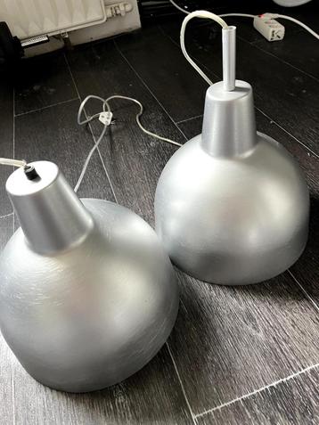 Zilveren hanglampen van Philips (2st.), Stijlvol en Modern. beschikbaar voor biedingen