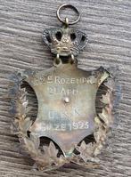 1923 Borstplaat Borstschild Borst Plaat Schild Schutterij, Ophalen of Verzenden, Zilver