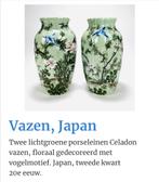 Twee Japanse Celadon vazen, Ophalen of Verzenden