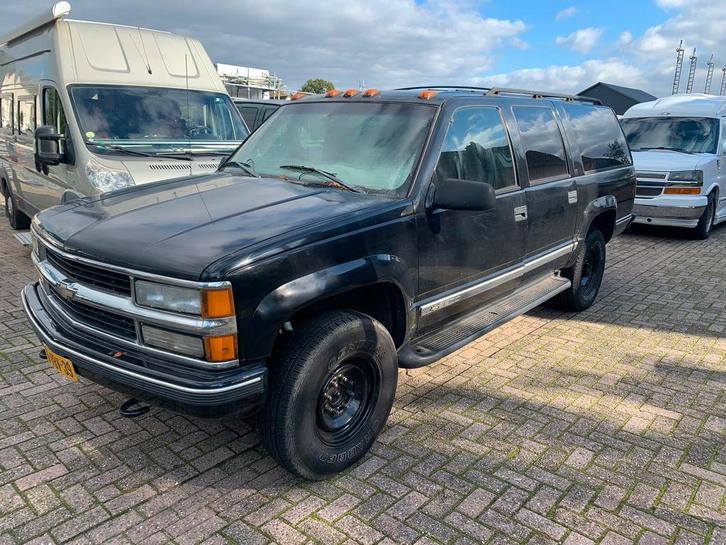 1999 Chevrolet Suburban 5.7l vortec automaat 4x4 LPG grijs k, Auto's, Bestelauto's, Bedrijf, Chevrolet, LPG, Automaat, Geïmporteerd