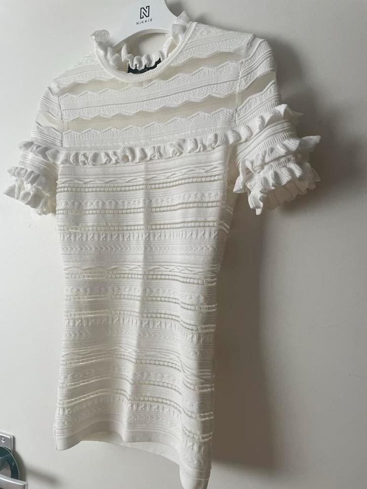 Nikkie x Kate Moss Top XS, Kleding | Dames, Tops, Zo goed als nieuw, Maat 34 (XS) of kleiner, Wit, Korte mouw, Ophalen of Verzenden