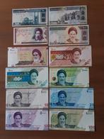 12 biljetten Iran unc/aunc kk f.19.9, Ophalen of Verzenden, Midden-Oosten