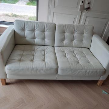 Ikea Landskrona wit leer - afbeelding 2