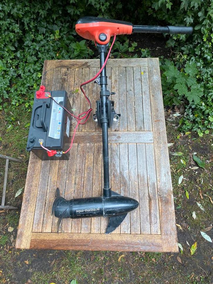 55 lbs Fluistermotor complete vaarset 12V, Watersport en Boten, Bootonderdelen, Gebruikt, Motor en Techniek, Ophalen of Verzenden