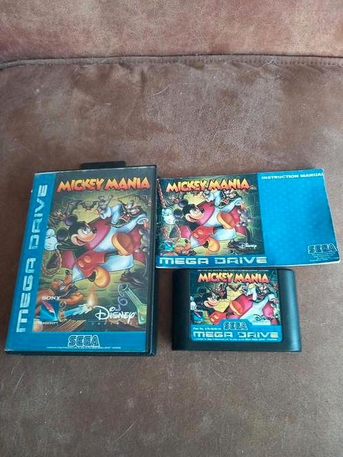 Mickey mania - sega megadrive - compleet, Spelcomputers en Games, Games | Sega, Gebruikt, Mega Drive, Avontuur en Actie, 1 speler