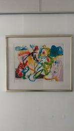 Hans Truijen zeefdruk happy tears 6/100 ingelijst 90x 75cm, Antiek en Kunst, Ophalen