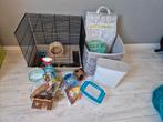 complete set benodigdheden voor een hamster, waaronder een k, Kooi, Gebruikt, Minder dan 75 cm, Hamster
