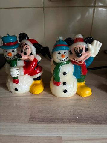 2x ouwe Disney kaarsen/Mickey Mouse/1950-1960/ beschikbaar voor biedingen