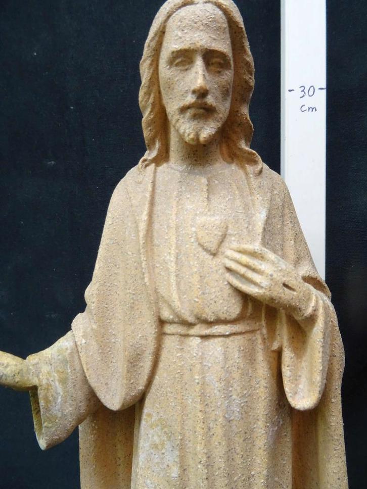 100285=Christus met het Heilig Hart.112, Antiek en Kunst, Antiek | Religie, Ophalen of Verzenden