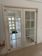 Dubbele klapdeuren met scharnieren - 2 sets, Ophalen, Gebruikt, 80 tot 100 cm, Binnendeur