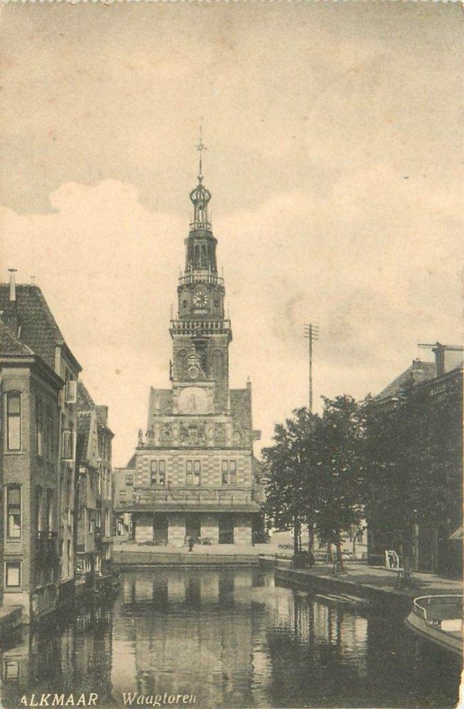 701086015 Alkmaar Waagtoren, Verzamelen, Ansichtkaarten | Nederland, Noord-Holland, Voor 1920, Verzenden
