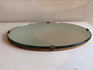 Vintage ovale spiegel | 36 x 27,5 x 1,5 cm beschikbaar voor biedingen