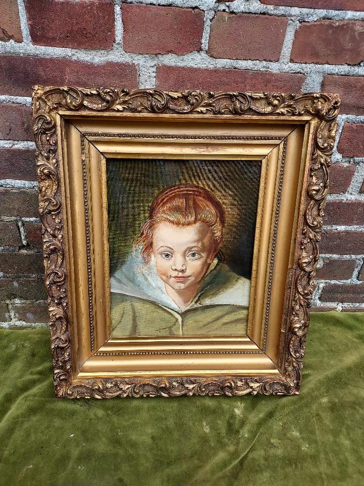 Schilderij, kinderportret Clara Serena Rubens., Antiek en Kunst, Kunst | Schilderijen | Klassiek, Ophalen of Verzenden