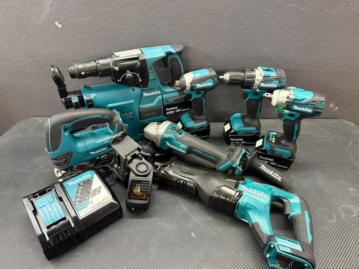 Makita 18V set, Doe-het-zelf en Verbouw, Gereedschap | Overige machines, Zo goed als nieuw, Ophalen