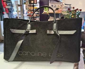 Caroline Biss grote zwarte shopper teddy & fauxleer nr 49997 beschikbaar voor biedingen