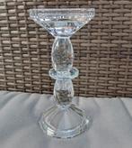 Kandelaar Facet glas, Antiek en Kunst, Antiek | Glas en Kristal, Ophalen of Verzenden