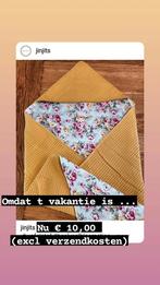 Handmade omslagdoek / badcape wafel katoen oker rozen, Ophalen of Verzenden, Nieuw