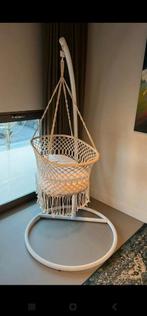 Hangwieg macrame met standaard, Kinderen en Baby's, Babywiegjes en Ledikanten, Ophalen, Zo goed als nieuw, Wieg